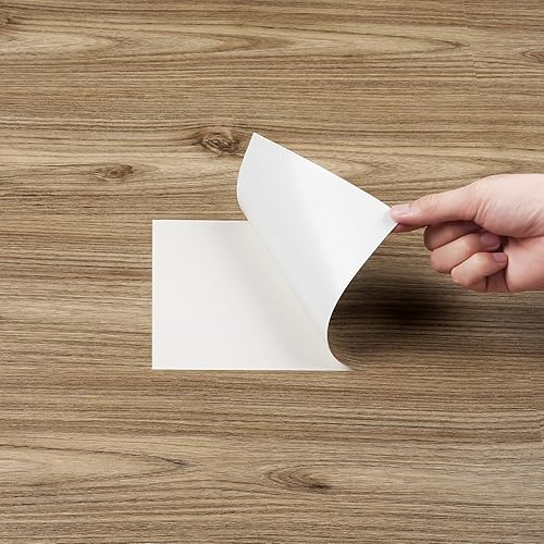 Miniatura 16 de Livelynine 32 azulejos 6 x 36 - Azulejos para despegar y pegar, aspecto de madera, suelo de vinilo impermeable, tablones de madera autoadhesivos