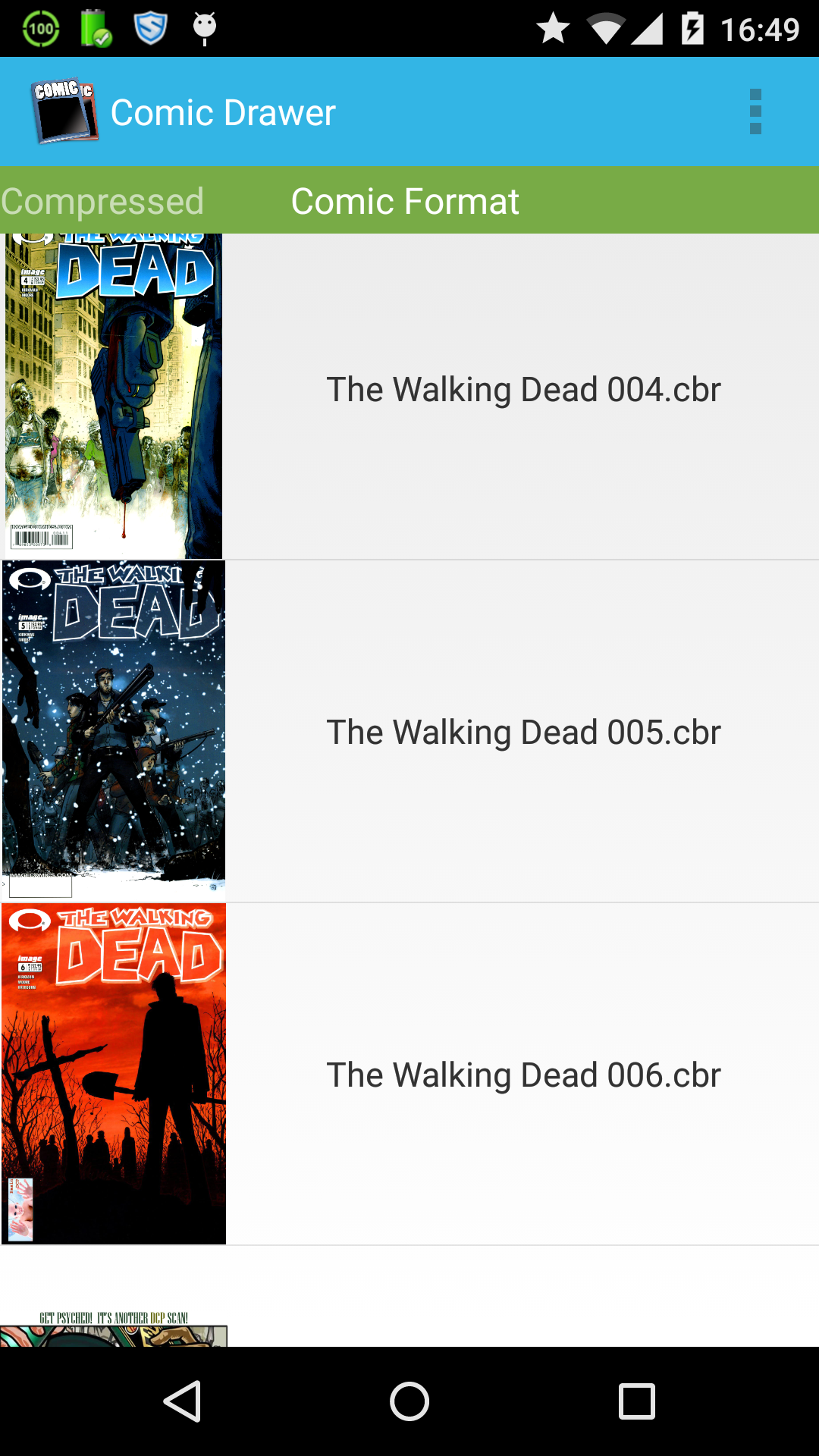 Android Comic Reader App on Amazon Appstore