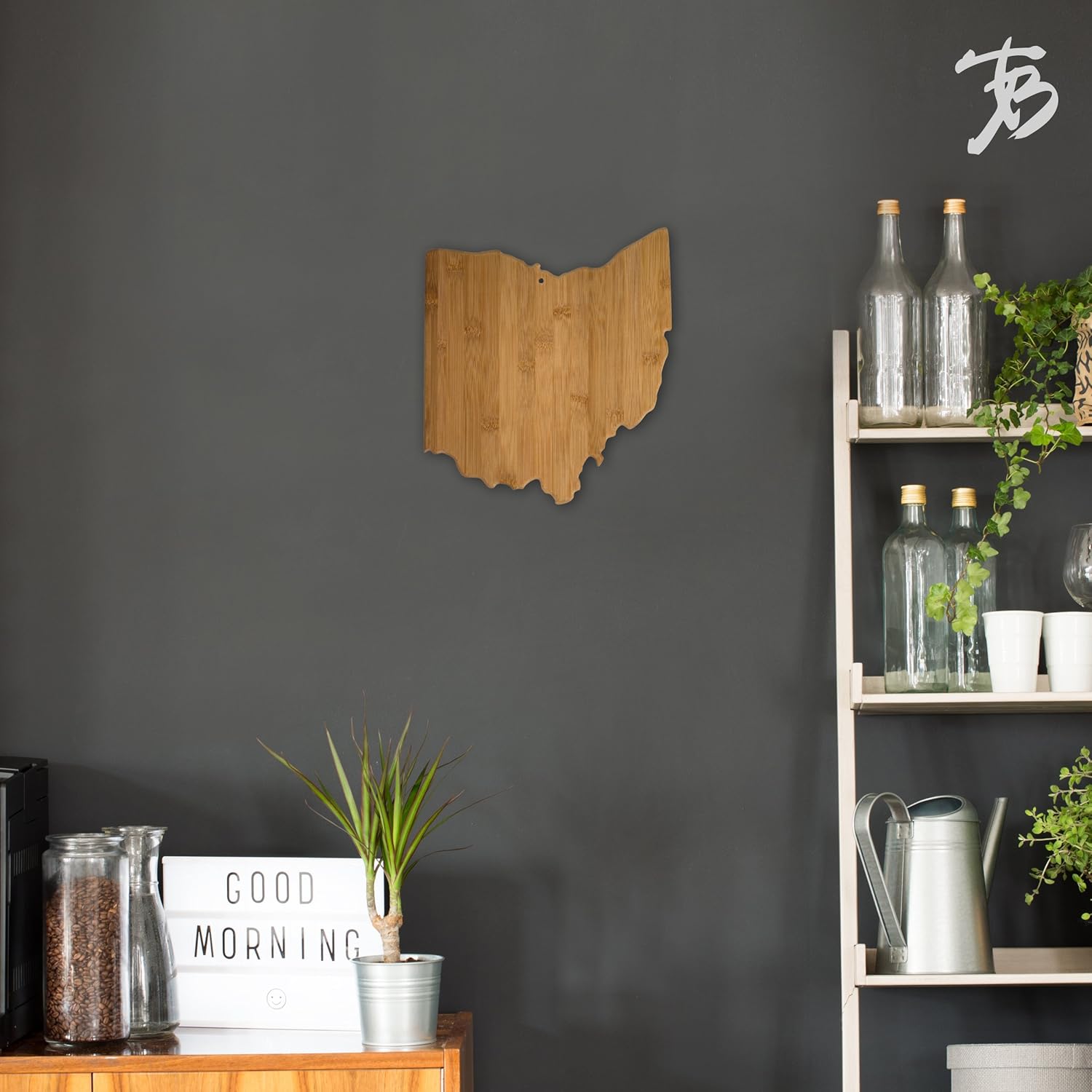 Totally Bamboo Ohio State Shaped Bamboo Serving and Cutting Board - Image 4