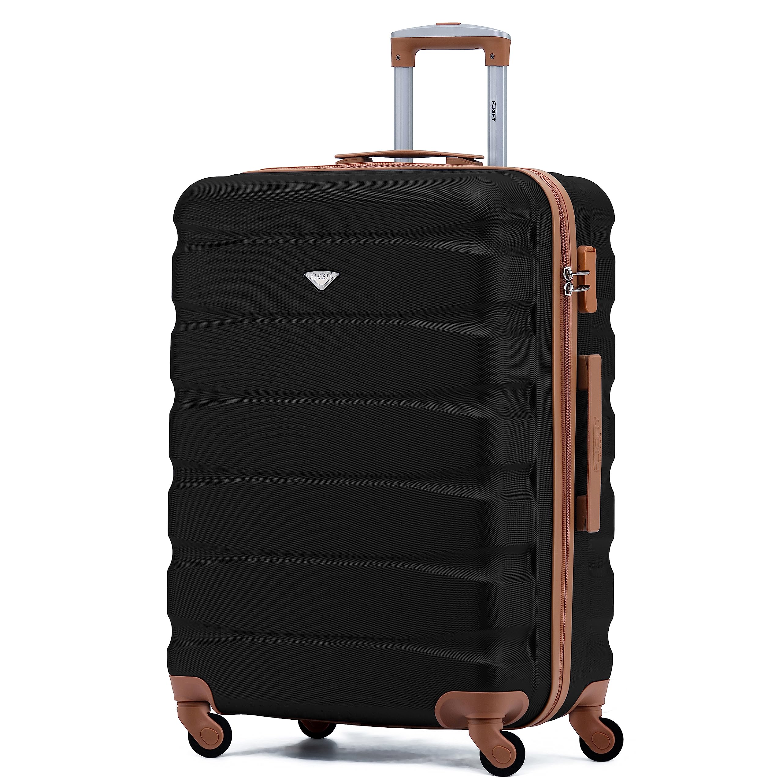 Flight Knight Lightweight 4 Wheel ABS Hard Case Medium Suitcase Approved for Over 100 Airlines Including easyJet, British Airways, Ryanair, Jet2, Emirates & Many More - Check-in Medium Size 25" — view 110