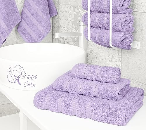 Miniatura 406 de American Soft Linen - Juego de 4 toallas de baño, 100% de algodón turco de 27 x 54 pulgadas, toallas de baño extragrandes, toallas para ducha
