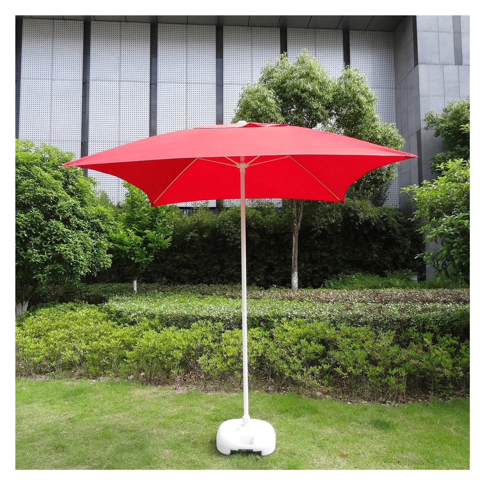 Parasol zewnętrzny pokrywa zamienna wodoodporny 2x2m baldachim przeciwsłoneczny na patio ogrodowy parasol bananowy bez ramki/słupa(Grey)