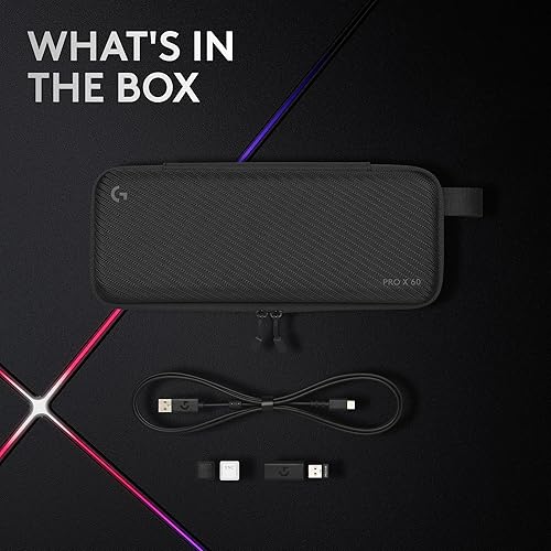 Miniatura 9 de Logitech G PRO X 60 Teclado inalámbrico Lightspeed para juegos, ultra compacto TKL 60% teclado mecánico para PC con Windows, LIGHTSYNC RGB, teclas