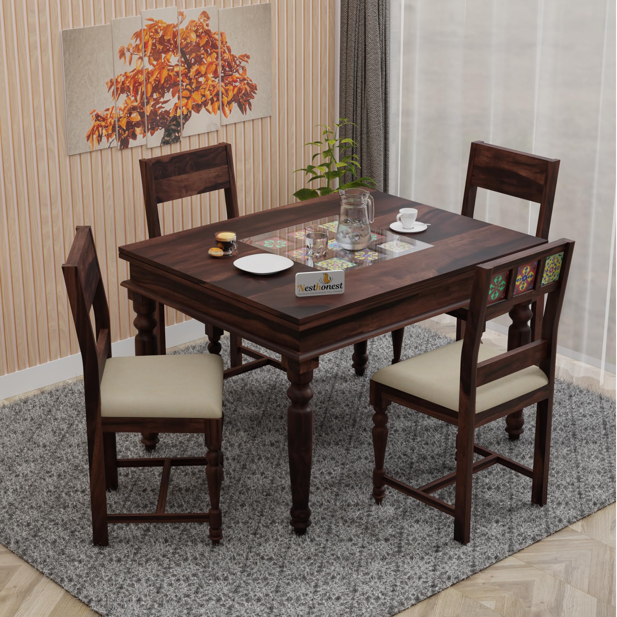 Dining Table Set Seater Glass Top Glass Top Dining Table Set