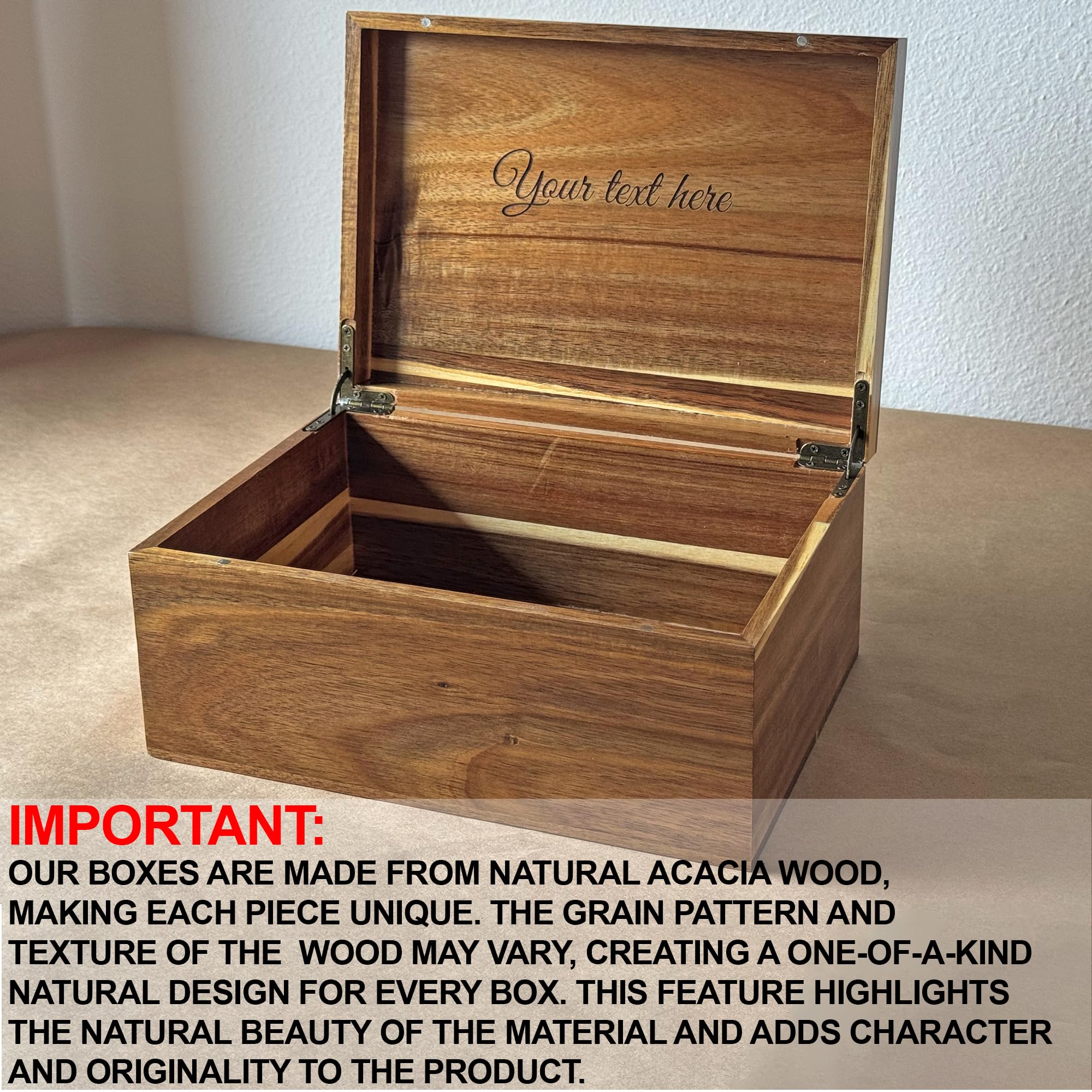 Scatola dei ricordi da viaggio – La nostra scatola dei ricordi dell'avventura, regalo personalizzato per coppie, in legno di bambù, per coppie, per conservare biglietti, regali di San Valentino, 28 x