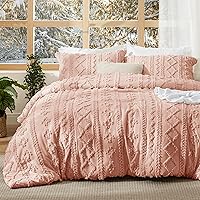 Vista 25 de Bedsure Juego de colcha acolchada bohemio y empenachado, beige, GentleSoft™, 2 piezas, estilo rústico desgastado, pero chic, bordado, regalo mujer