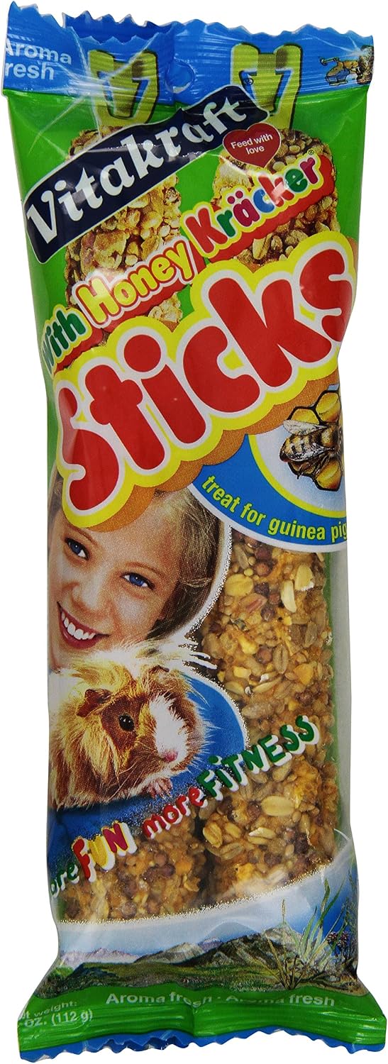 Vitakraft Guinea Pig Honey Sticks And 4-Ounce Bag