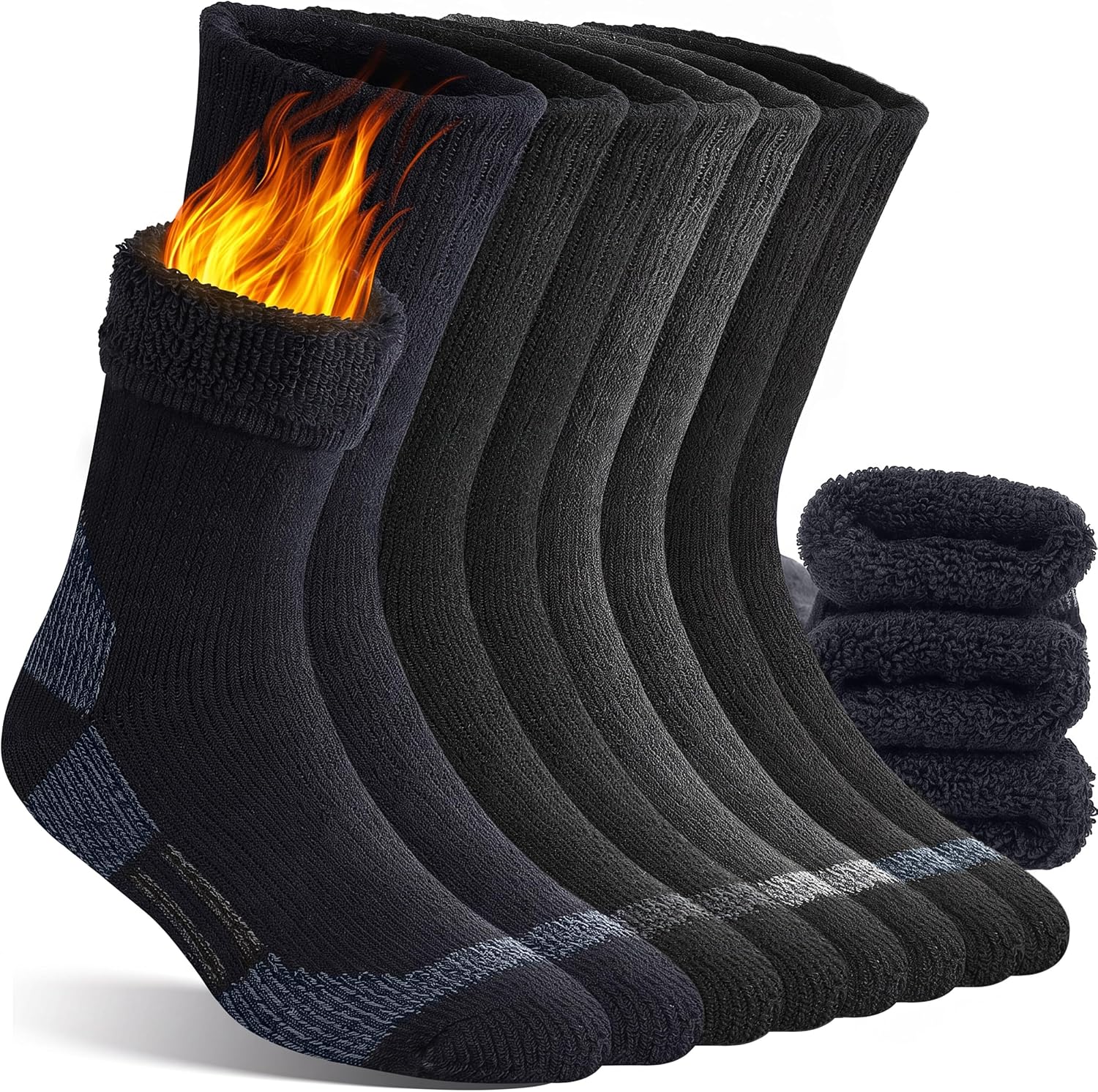 Mens Womens Merino Wool Thermal Warm Winter Socks, Super Thick