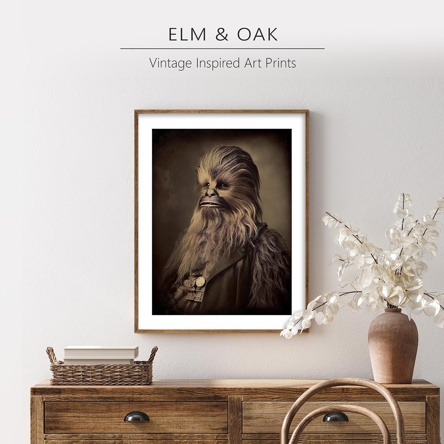 Star Wars Victorian Portrait Art Prints - Premium Giclee Fine Art Print - Aesthetic Steampunk Wall Décor, Vintage Star Wars Print Poster for Bedroom, Home Decor, Ready to Frame
