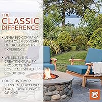 Vista 16 de Classic Accessories Ravenna - Cojín rectangular para asiento de patio, Gris topo oscuro