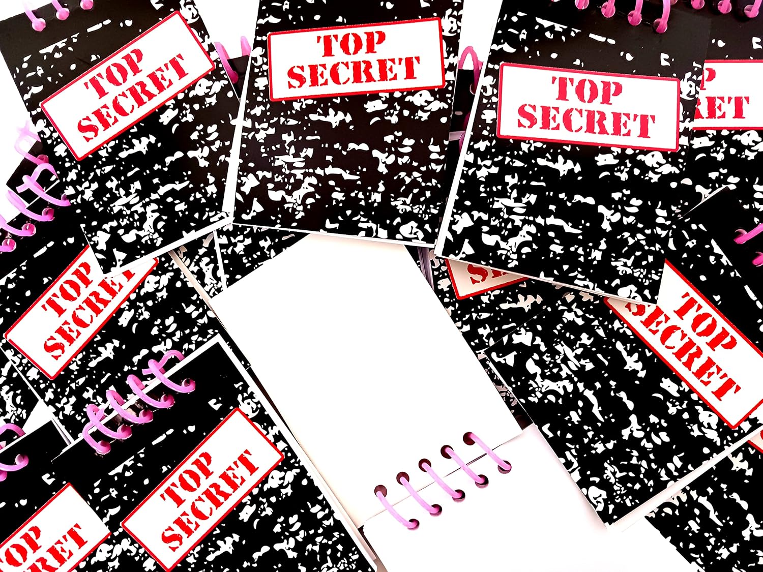 Dondor TOP SECRET' Spiral Note Pads Party Favors (24 Pads Included)