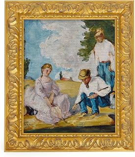 Antique Ornate Canvas Frame for 12"x16" Oil paingting,Solid Wood Frame for Canvas Art Prints,Vintage Gold Frames for Home Decor(No Back &Glass)