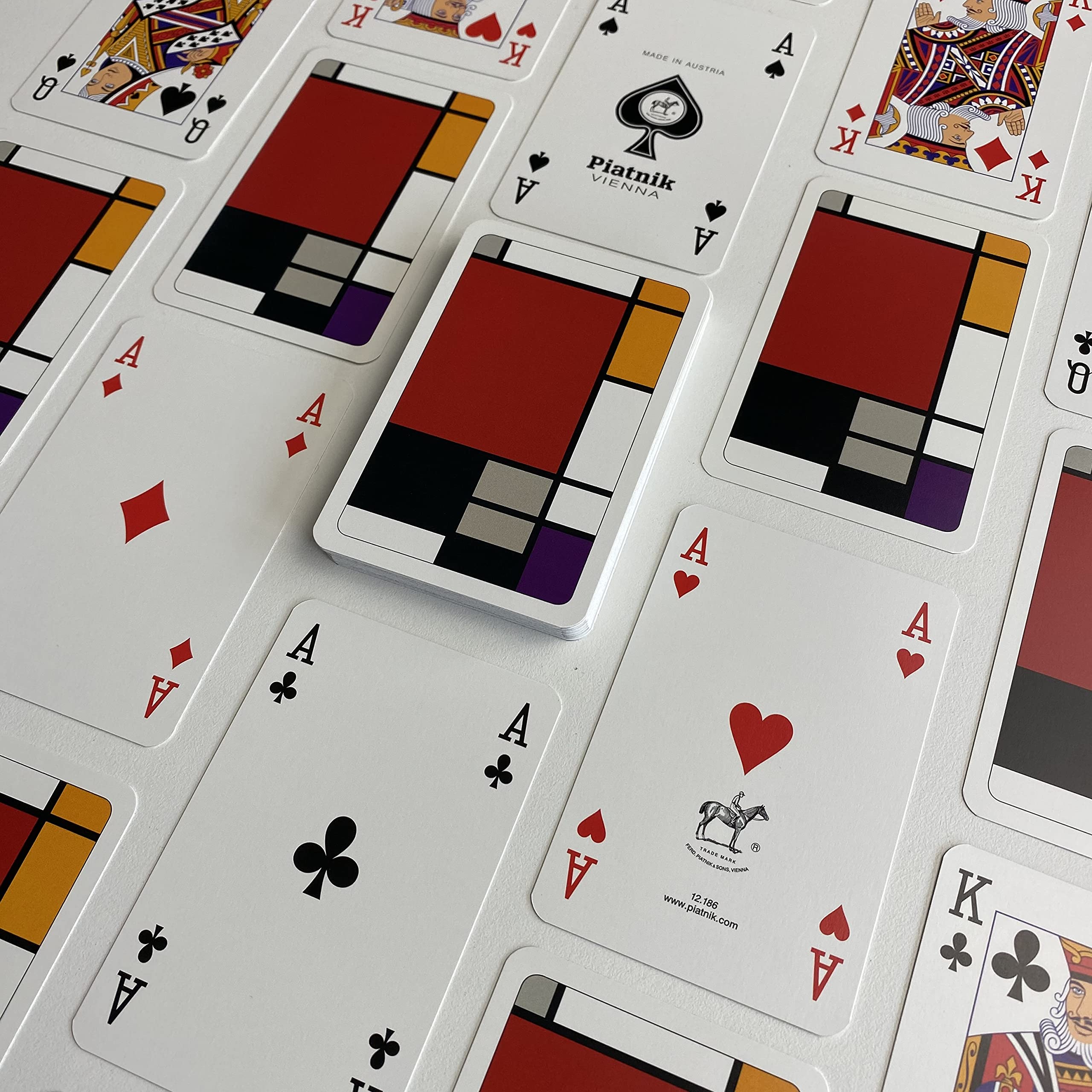 Toys & Games Piatnik P2613 Bridge Squares Playing Cards Double Deck