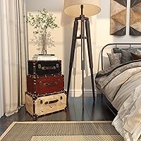 Vista 7 de Deco 79 Tronco de madera de granja, 3 piezas de tamaño pequeño, multicolor