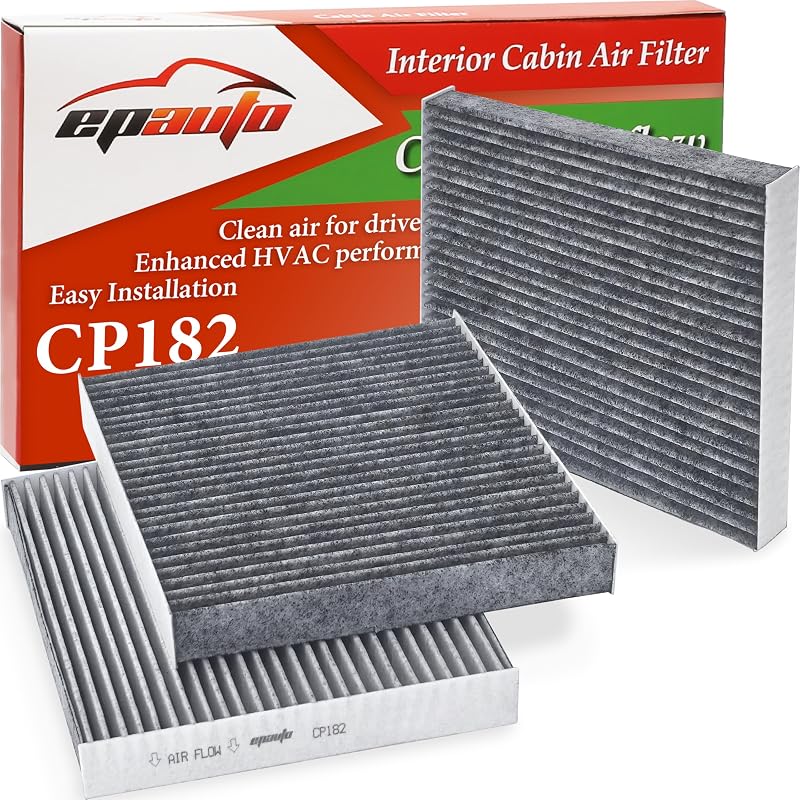 Filtro de ar-condicionado EPAuto CP182 (CF11182) para Honda e Acura – Pacote com 3 unidades