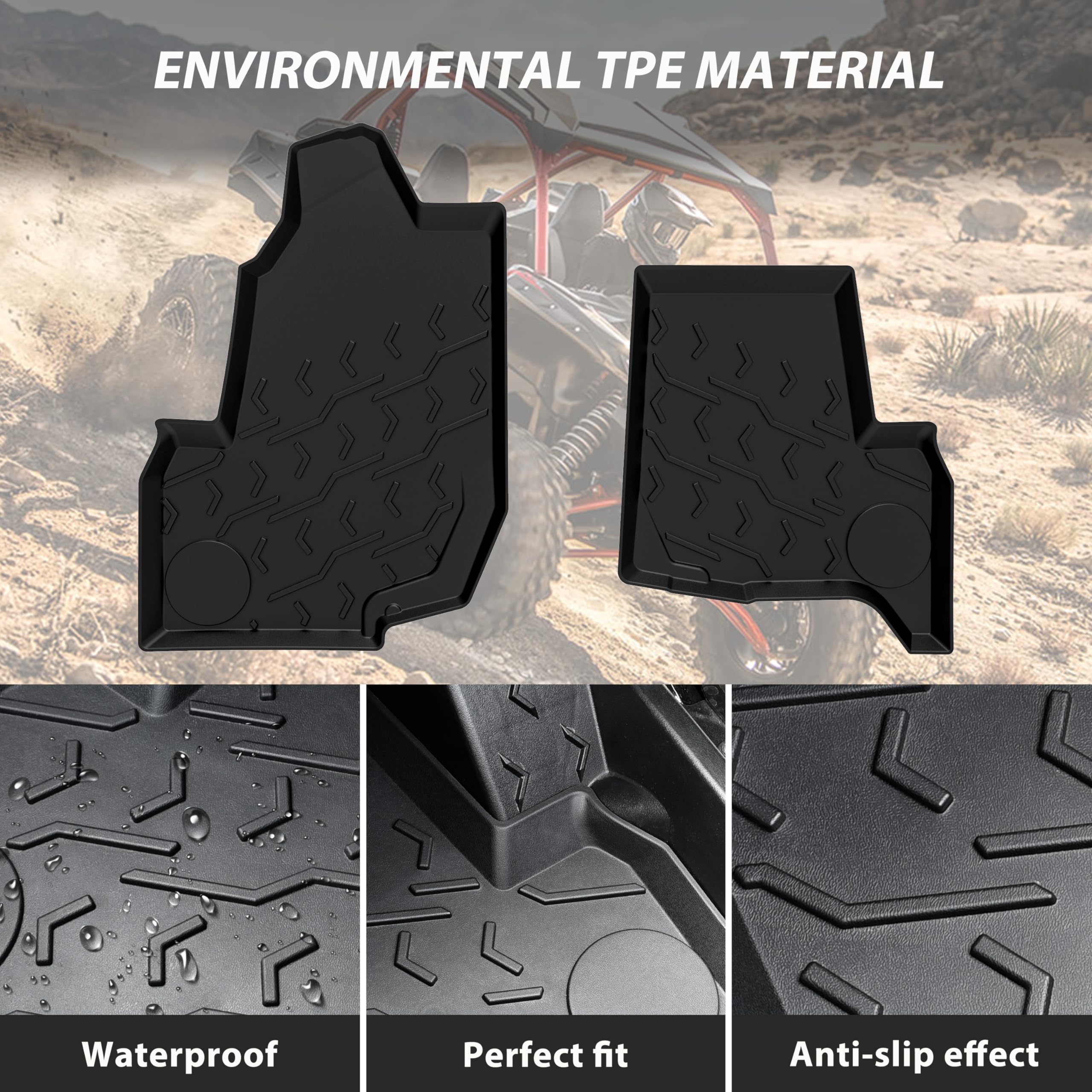 Amazon.com: SAUTVS Front Floor Mats for Kawasaki Teryx KRX KRX4