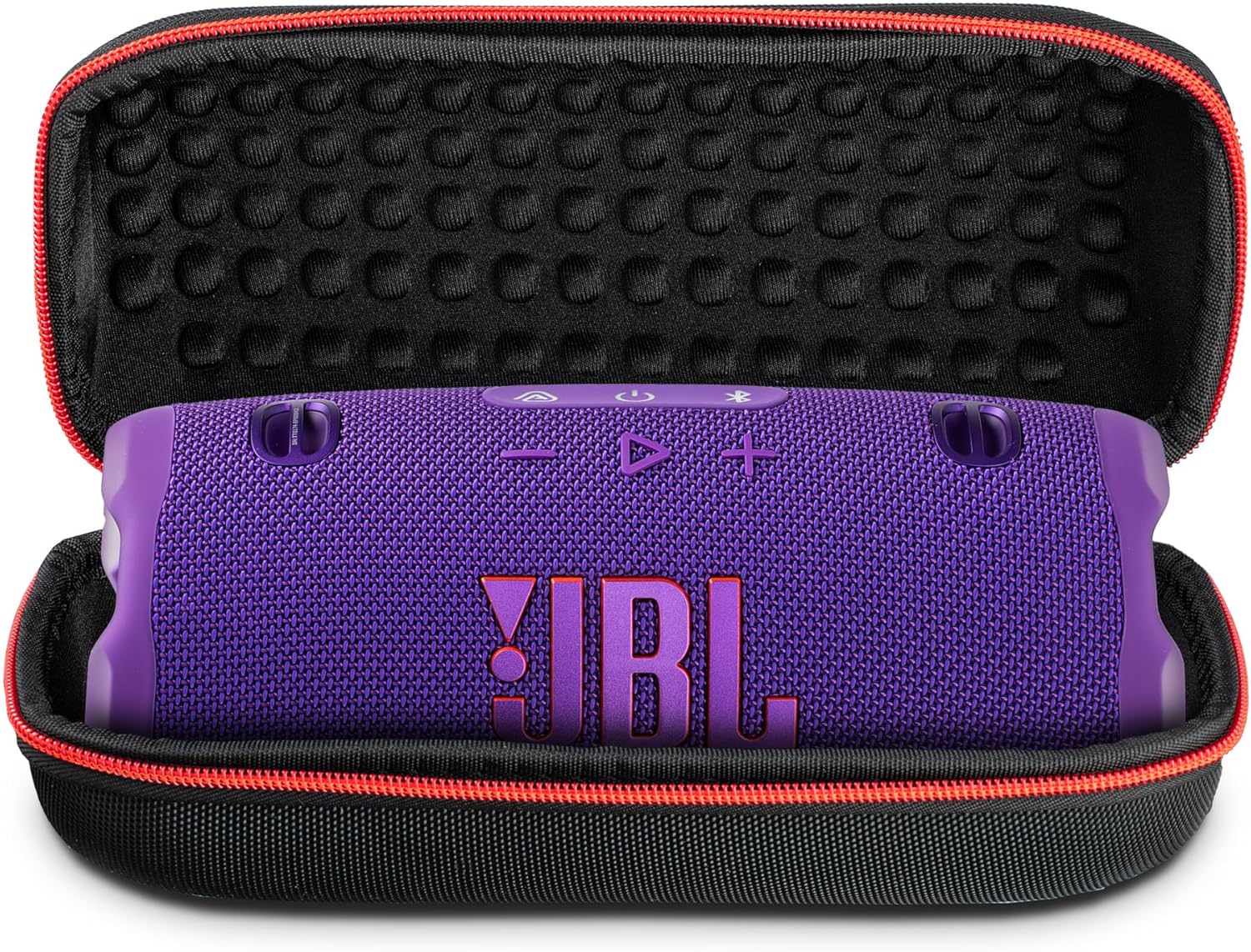 JBL Charge 6 Portable Bluetooth Speaker (Purple) | IP68 Waterproof, DustProof, and DropProof, Outdoor Wireless Audio |28Hrs Playtime + Travel Case Bundle - Image 3