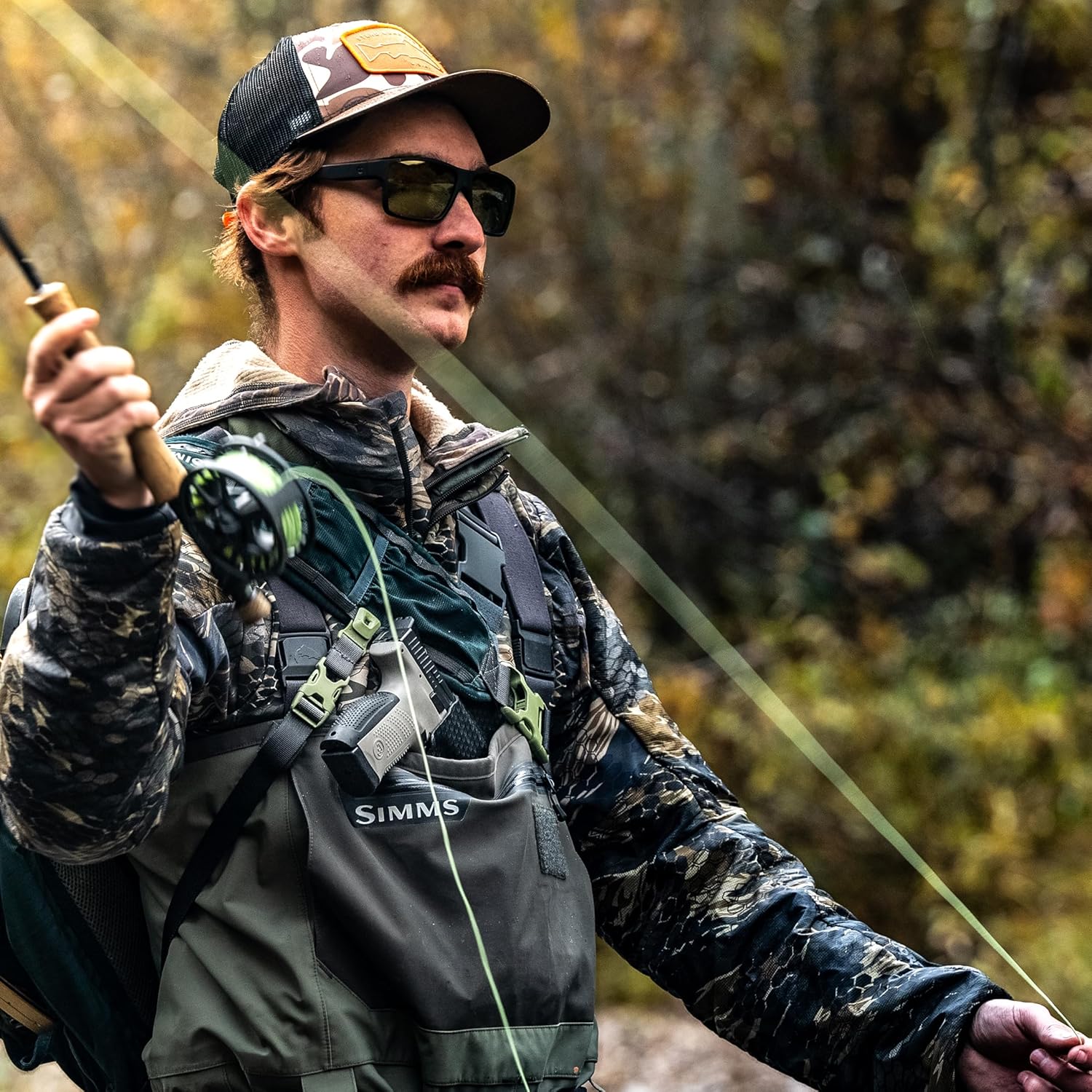 The Original Kenai Chest Holster for a Springfield XDM 10mm with Mag Pouch Bundle (Black)