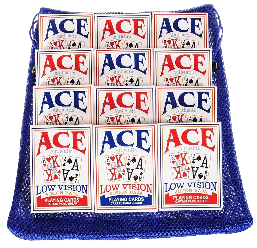 Amazon.co.jp: 目立ちにくい大きな数字のトランプ12組セット (赤