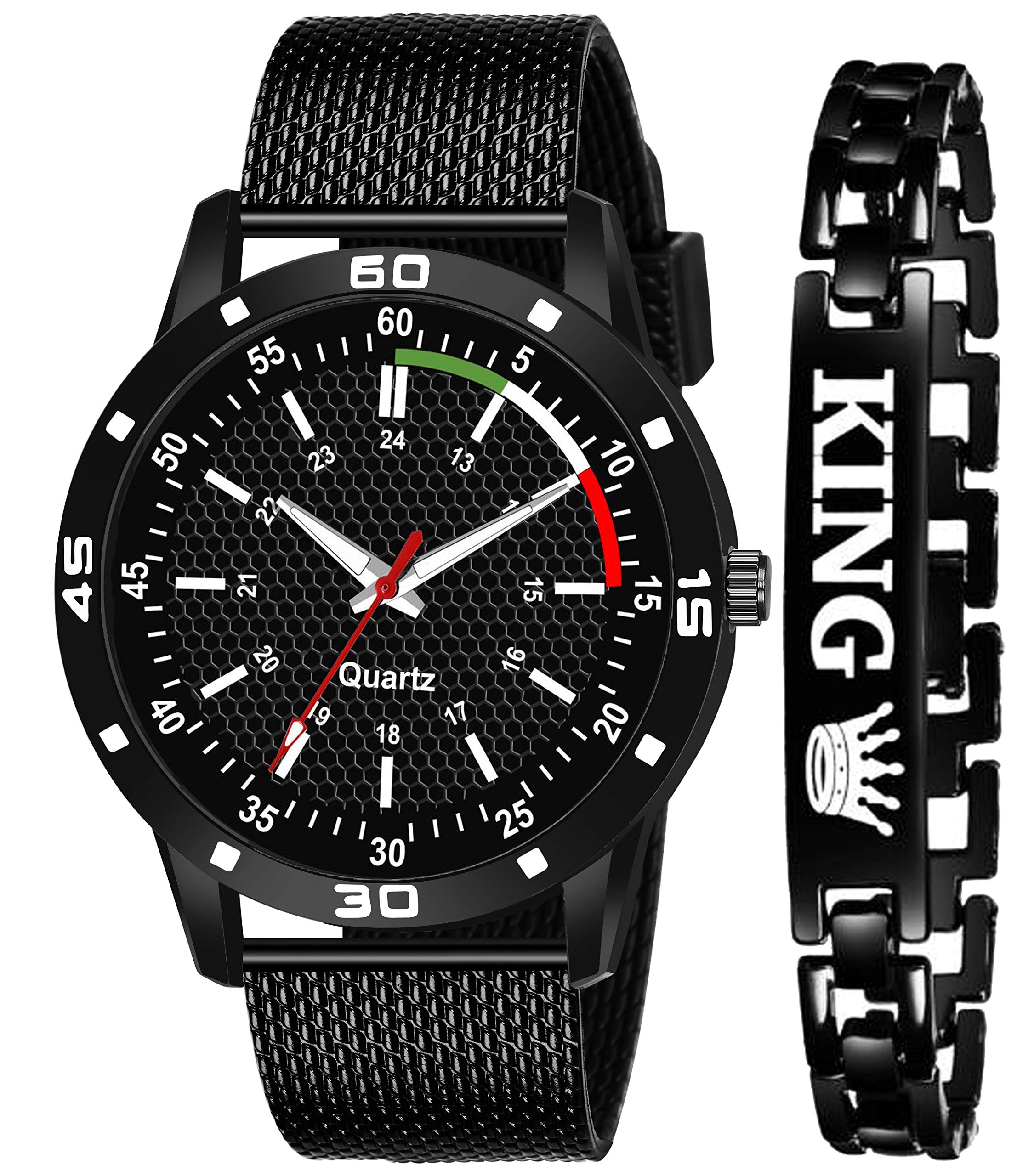 casera Analog Black Rubbers Strap and with King Bracelet Combo Watch Foe Boy and Men (B08X4TW3SR) Amazon Price History, Amazon Price Tracker
