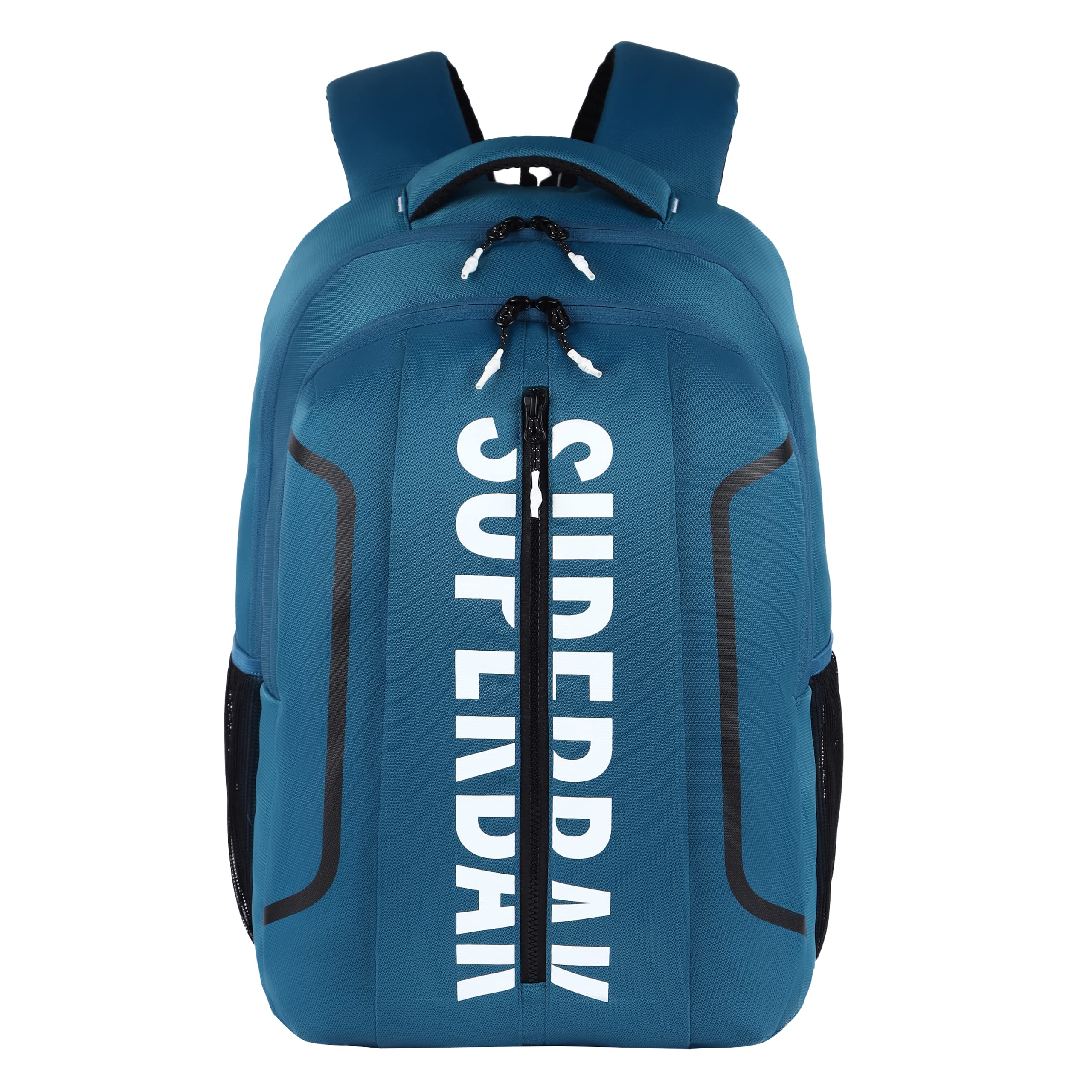 SUPERBAK Polar 34 Litres Water Resistant Casual Backpack/School Bag/College Bag for Men/Women (MoroccanBlue - Black)