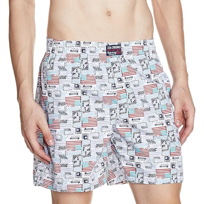 jockey usa originals printed boxer shorts