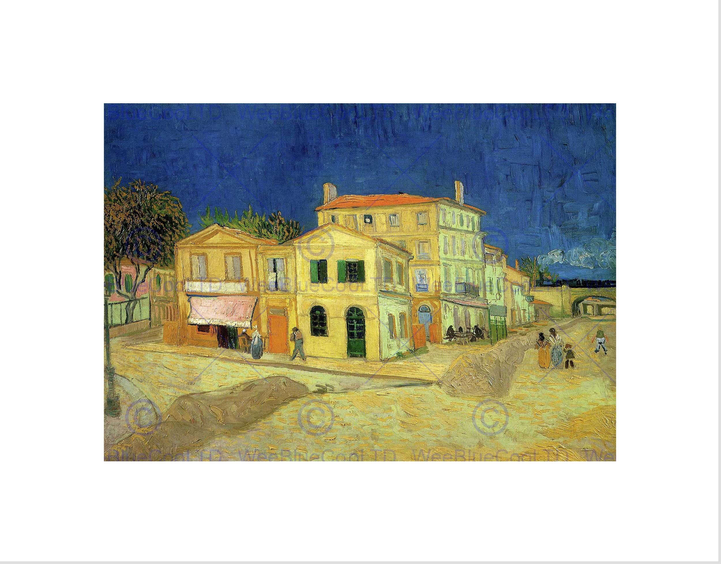 Wee Blue Coo Van Gogh Yellow House 1888 Old Master Wall Art Print