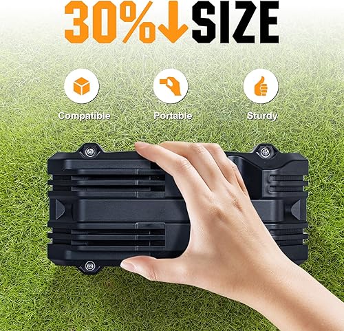 Miniatura 3 de ECO-WORTHY Paquete de 2 baterías portátiles LiFePO4 de 12 V 20 AH, batería recargable de ciclo profundo de litio, BMS integrado, más de 4000 ciclos,