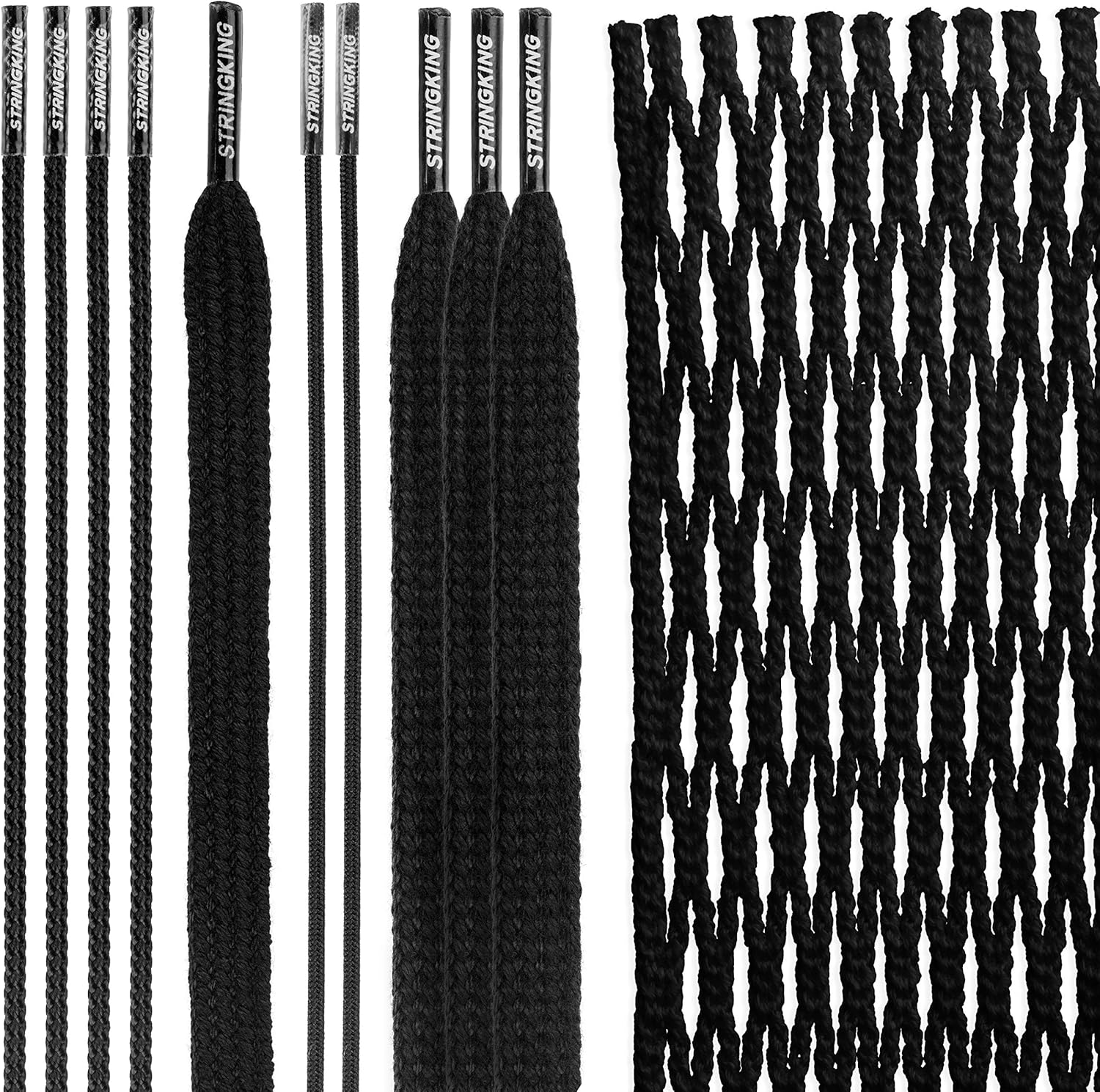 StringKing Type 4X Semi-Hard Lacrosse Mesh Handy Kit with Mesh and Strings