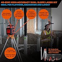 Vista 7 de Johnson Level & Tool 40-6541 - Sistema láser giratorio de doble pendiente de alta precisión, rojo, 1 kit