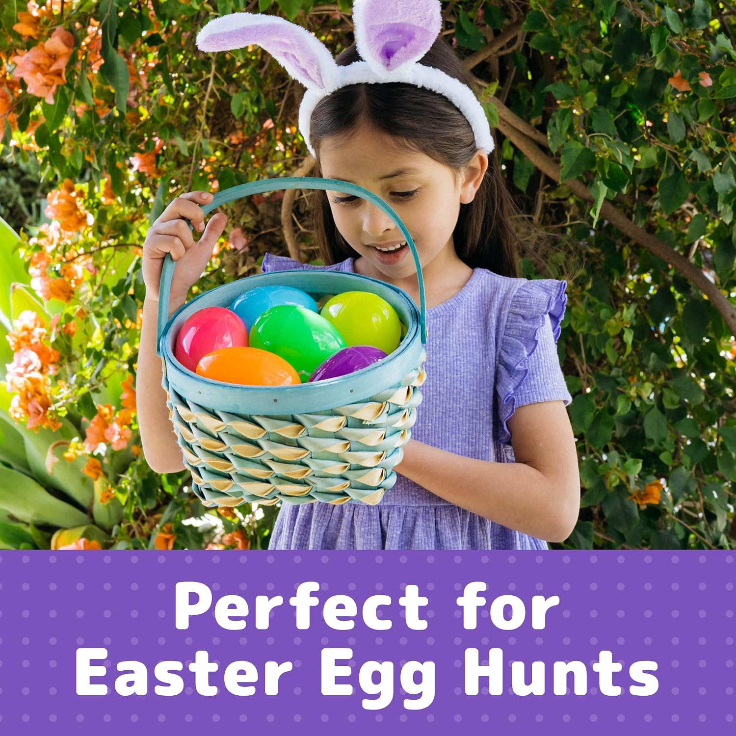 Prextex 3.5” Unfilled Easter Eggs, 36 pcs | Empty Plastic Easter Eggs Bulk Fillable with Candy, Treats, Presents For Toy Basket | Party Favor, Easter Decorations, Halloween, Toy Egg Basket | Boys&Girls
