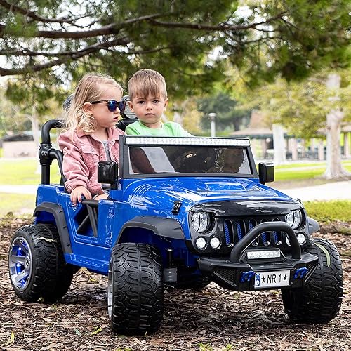 Moderno Kids Ford F450 2 (dos) asientos de 24 V Power Kids con control remoto parental RC + ruedas de goma de espuma EVA + asiento de cuero +