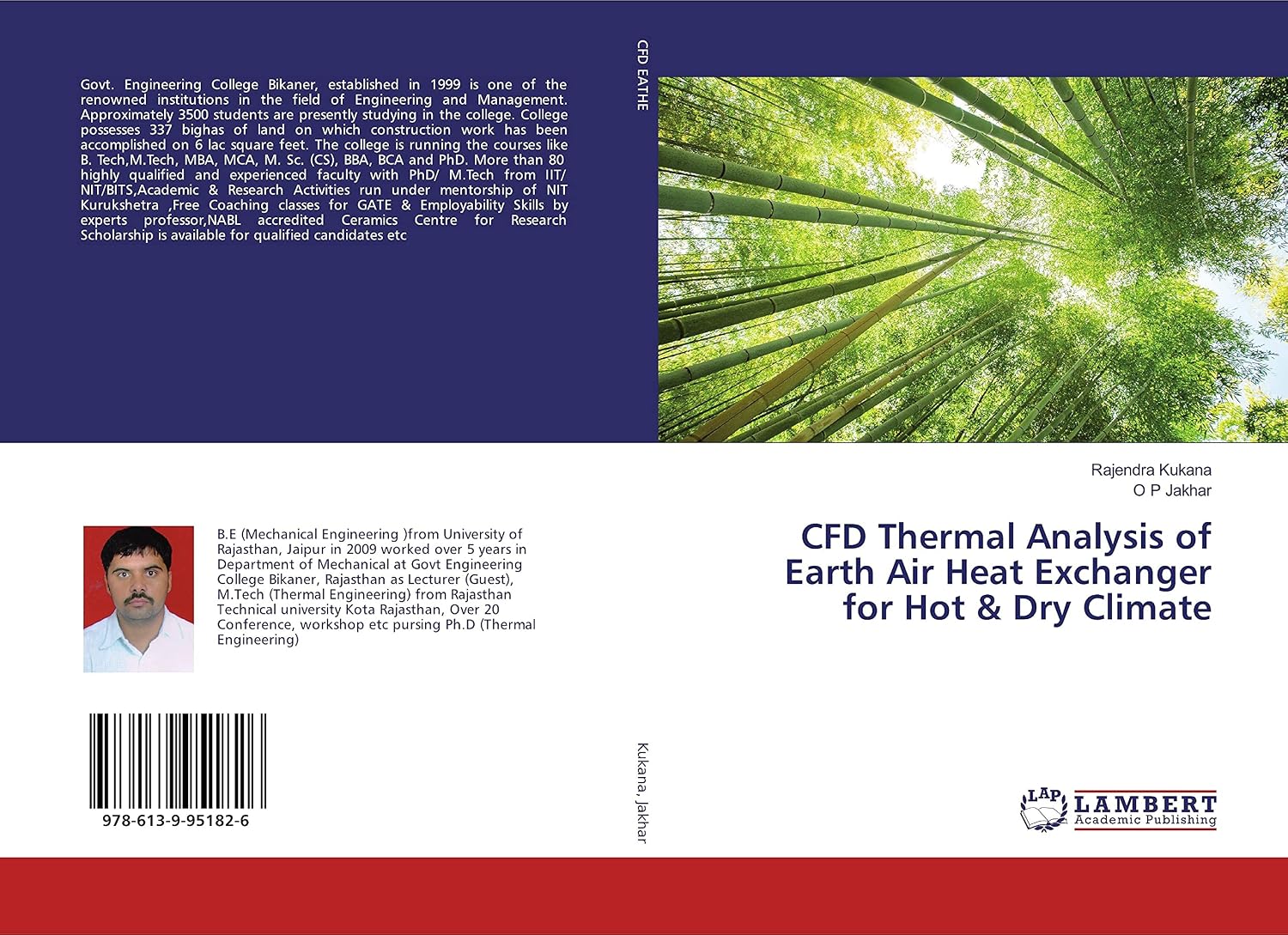 CFD Thermal Analysis of Earth Air Heat Exchanger for Hot & Dry Climate ...