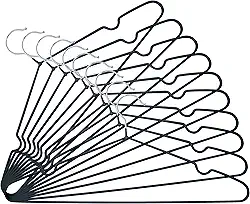 Mor - Jogo de Cabide Soft Touch Preto 6 Peças