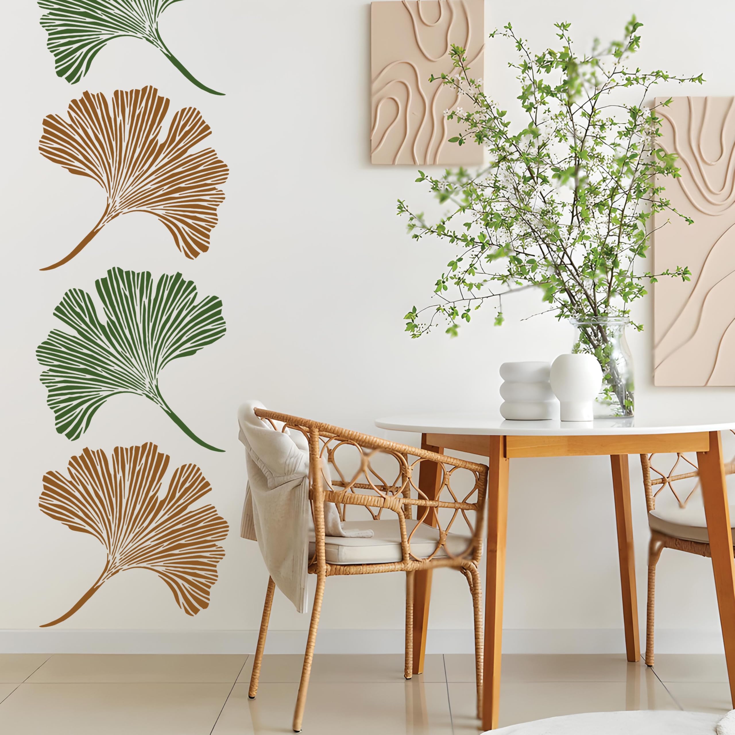 StenCart Stencils For Wall Painting Metal Leaf Reusable Wall Stencils for Painting (16inch x 24inch)–DIY Reusable Design Suitable for Bedroom, Kids Room, Living Room, Balcony & Office (Pack of 1,Metal Leaf (STC1624-461)) (B0C4HRQXMZ) Amazon Price History, Amazon Price Tracker