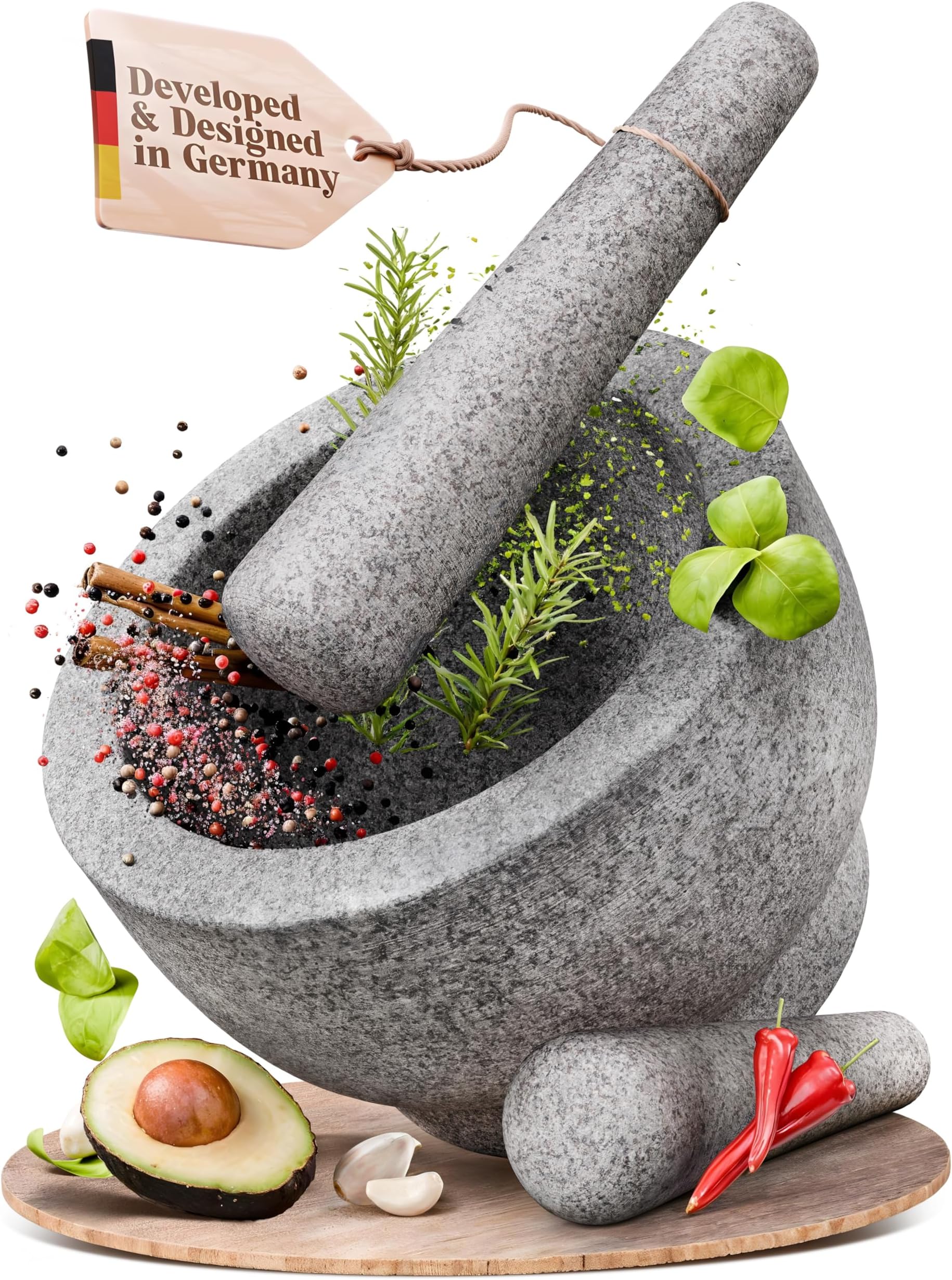 EXTRA Large 8 Inch 5 Cup Capacity, Unpolished