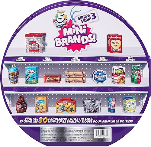 Vista 4 de 5 Surprise Mini Brands - Estuche para coleccionista Serie 4, 30 Minis con 5 exclusivos Mini's Mystery Real Brands Miniature Collectibles de ZURU