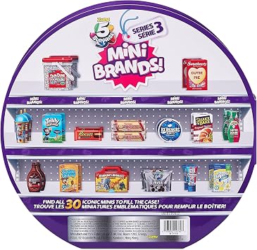 5 Surprise Mini Brands Series 3 Collector's Case - Store & Display 30 Minis with 5 Exclusive Minis by ZURU