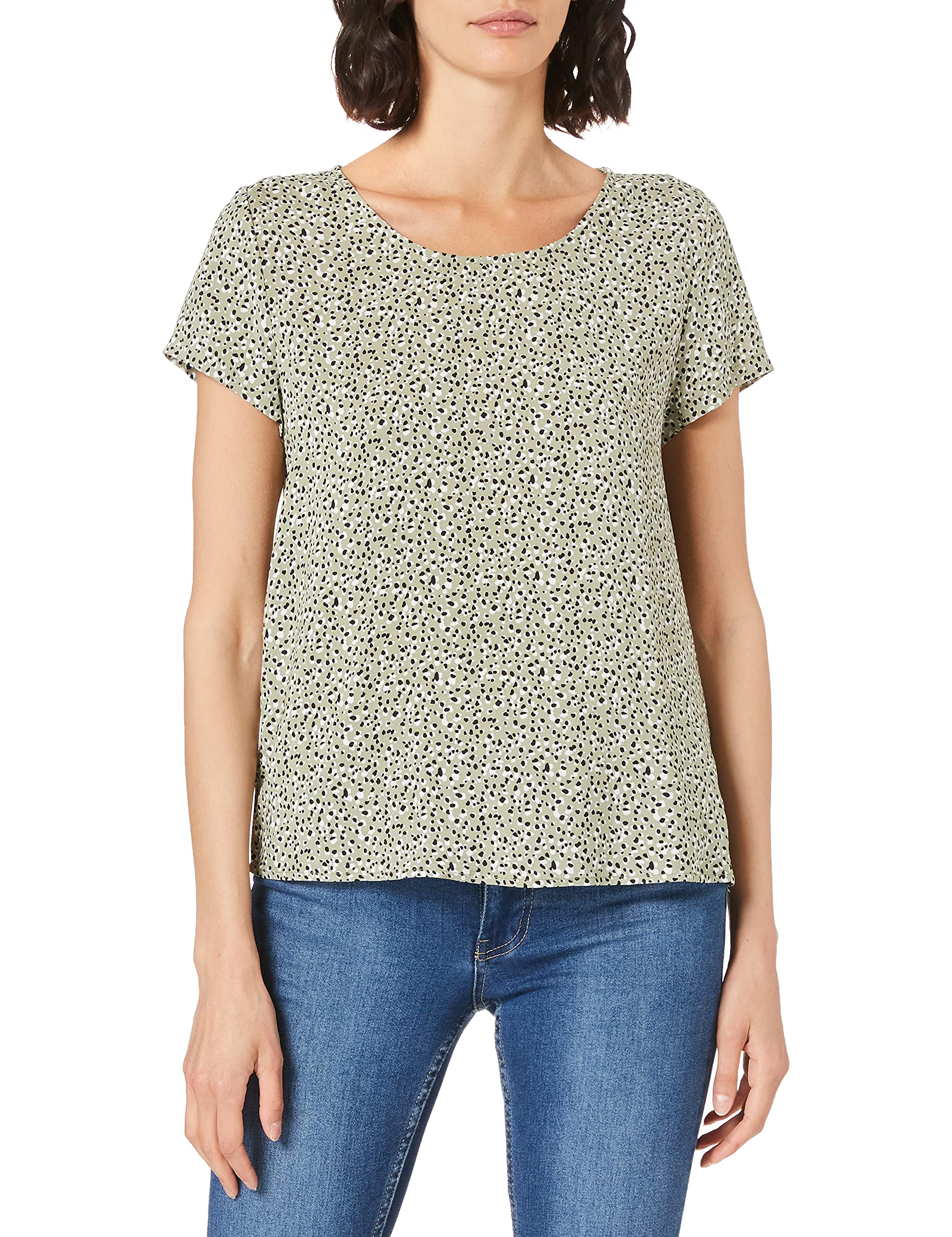 ONLYWomen's ONLFIRST ONE LIFE SS AOP TOP NOOS WVN T-Shirt