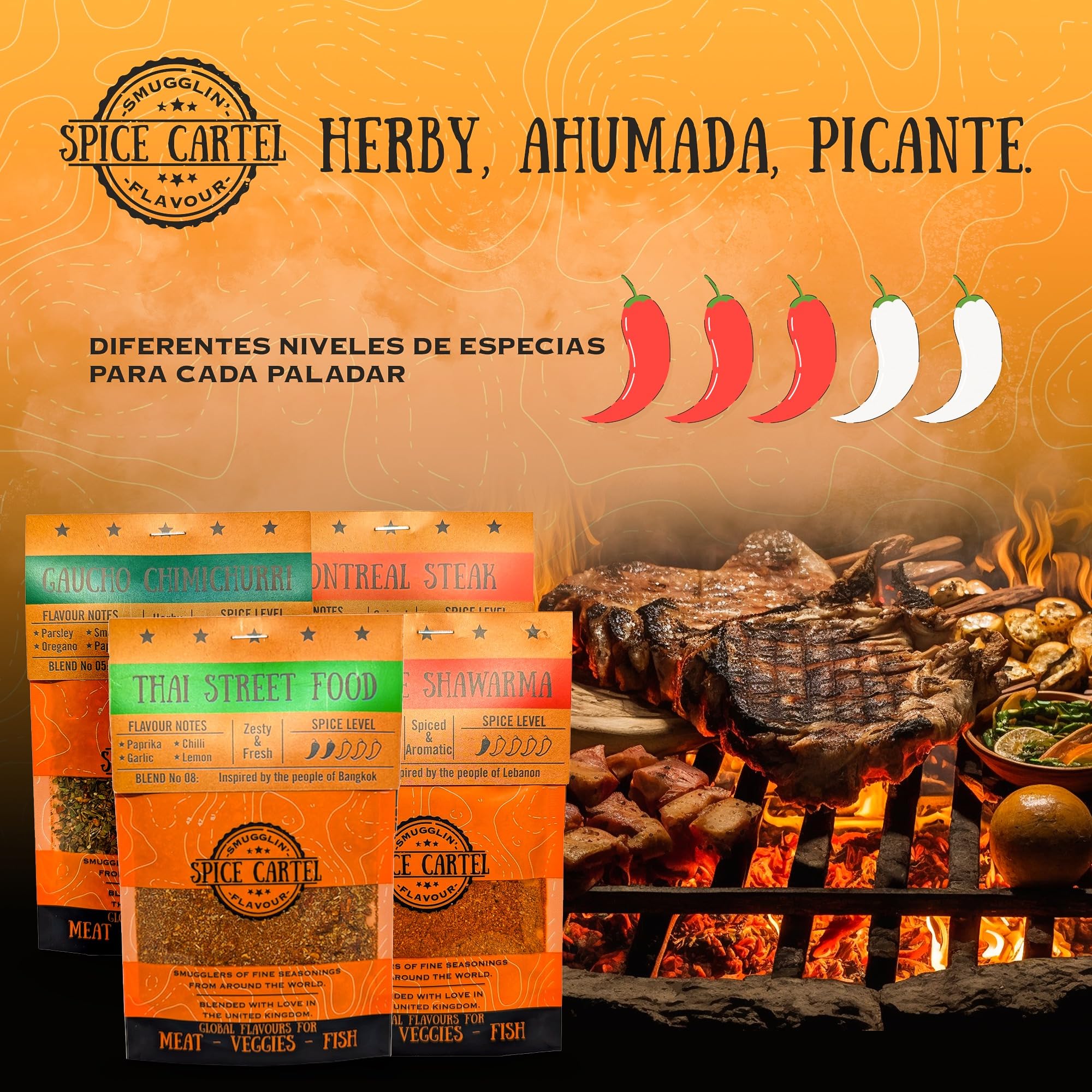 Tacos de la Ciudad de México del Cartel de Spice. ¡Perfecto para darle a sus tacos y fajitas una nueva oportunidad de vida! 35 Bolsa resellable. Hecho a mano en el Reino Unido.
