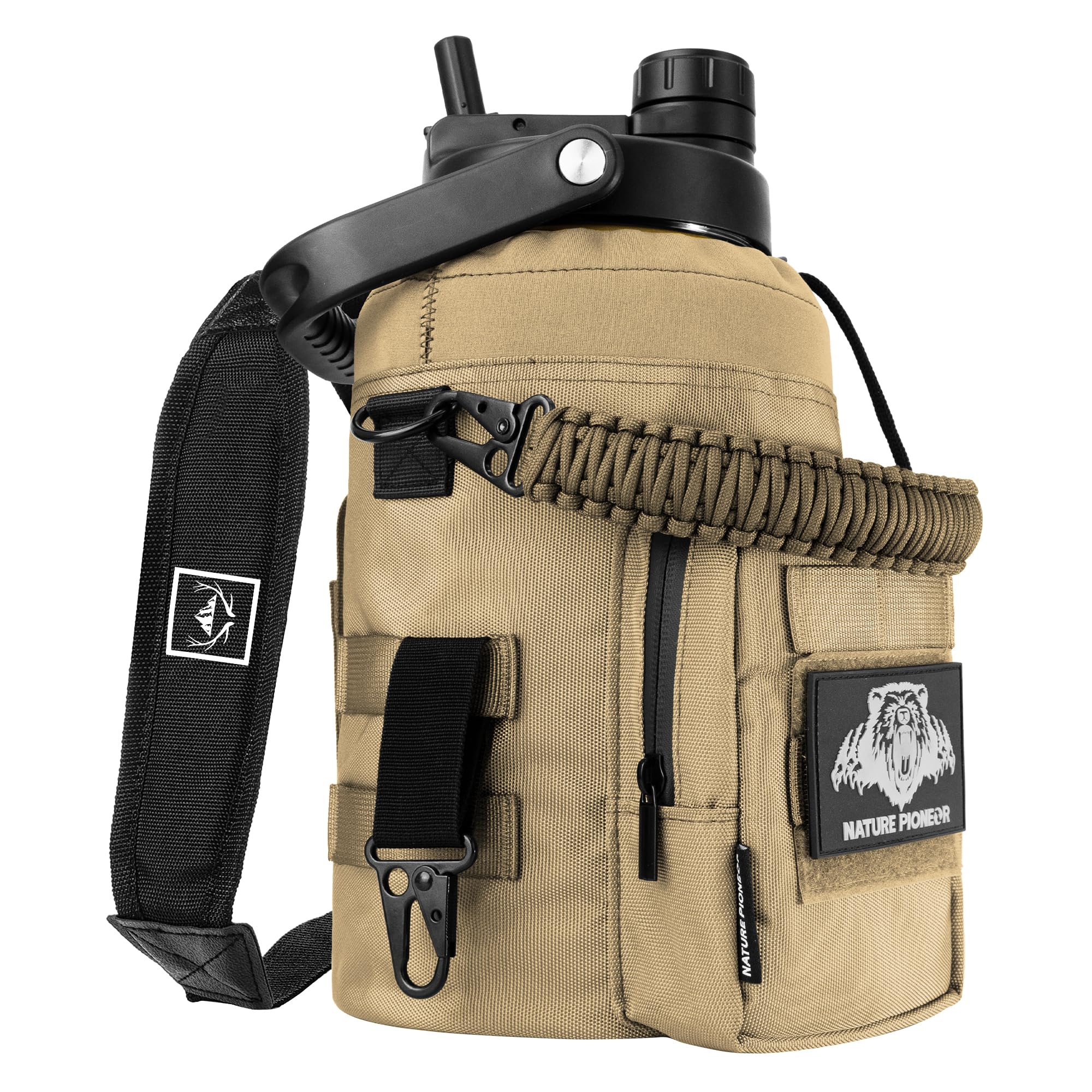 NATURE PIONEOR 128oz Tactical Water Bottle