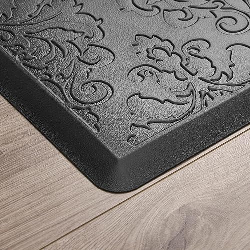 Miniatura 9 de Chef Gear - Tapete de cocina antifatiga con gel - Diseño Clarance - Tapete acolchado de chef cómodo - Piel sintética - Alivio de cocina y pie