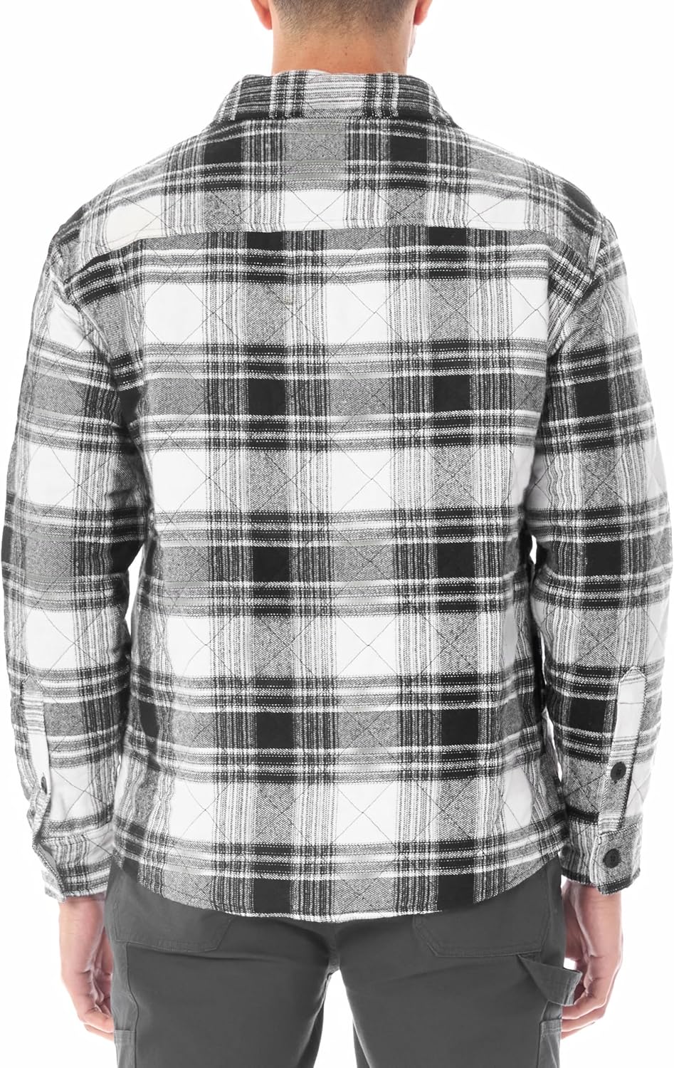 Smith's Workwear Men's Quilted Flannel Shirtjack - Image 3
