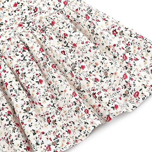 Miniatura 7 de Ropa de bebé para niñas, 3 piezas, tops florales, vestidos, pantalones cortos, diadema