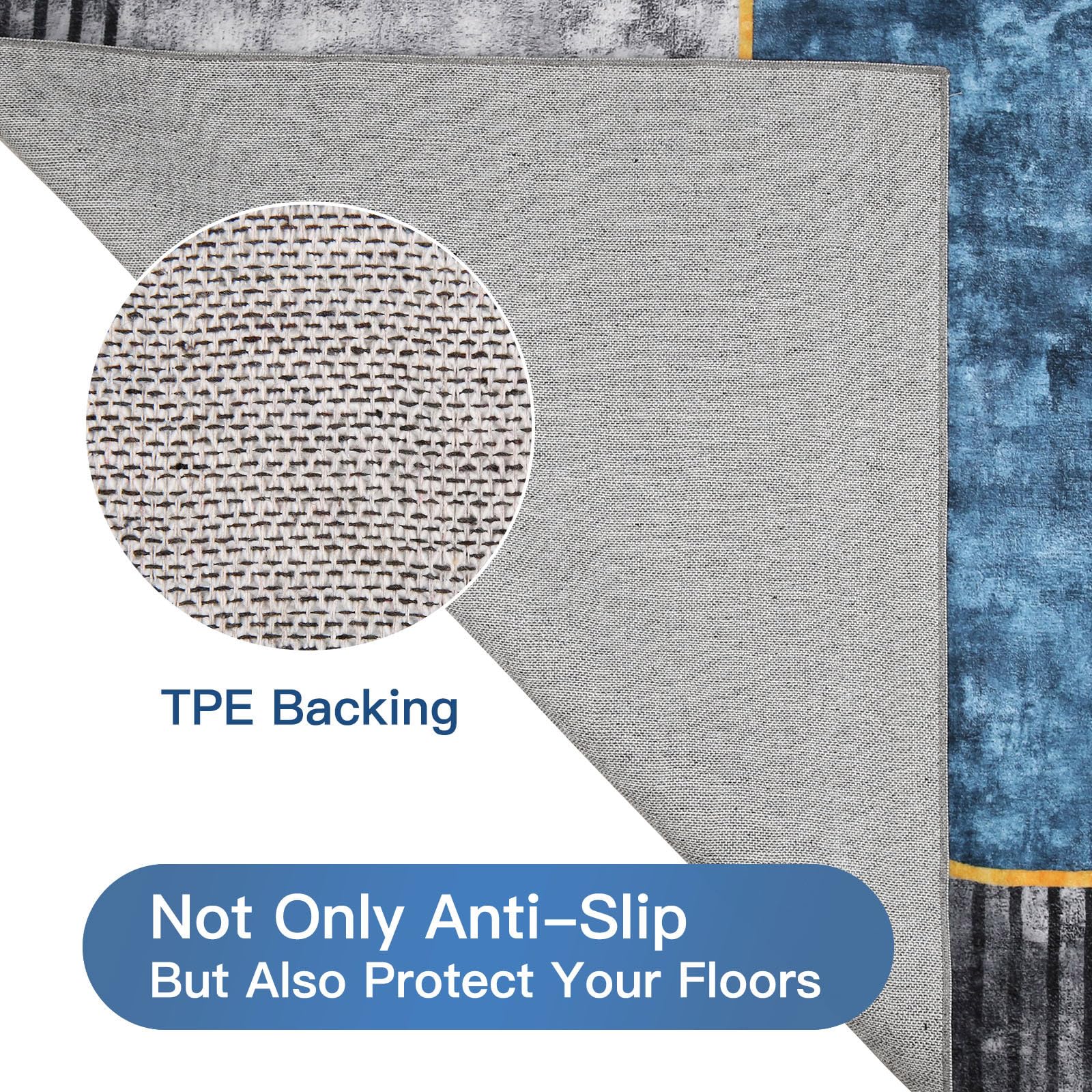 Sour Lemon Rugs Living Room Large 240x340, Machine Washable Rug, Area Rugs for Bedroom - Image 6