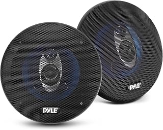 PyleUSA 5.25" 3-Way Coaxial Car Speakers Pair - 200W Peak Power, Blue Poly Cone, 4 Ohm Impedance, Crystal Clear 100Hz-20kHz Sound