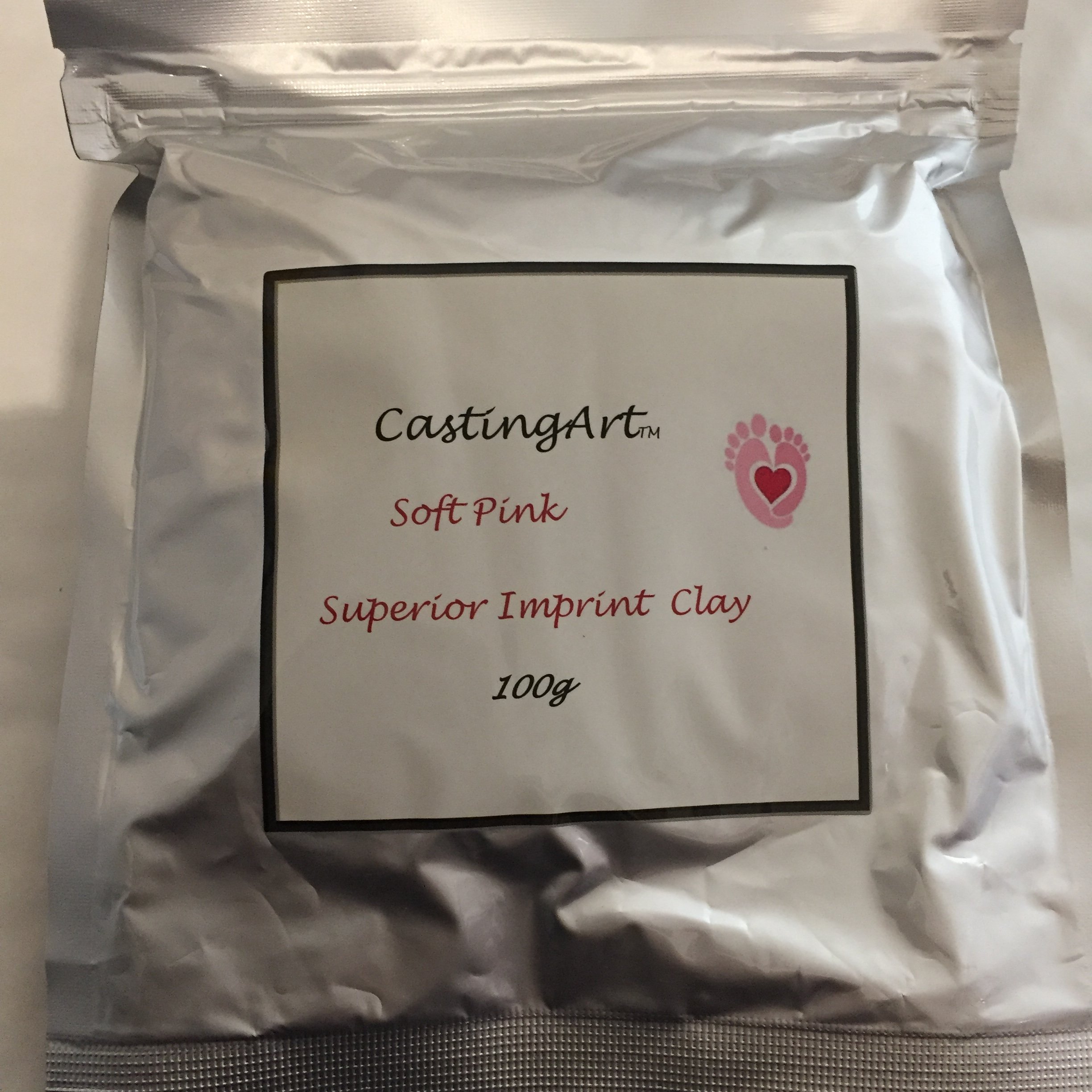 Craftmill Air Dry Clay for Baby, Child, Pet Handprint, Footprint, Imprint, Gift. Clay for Hand, Foot, Paw Print, Keepsake PINK