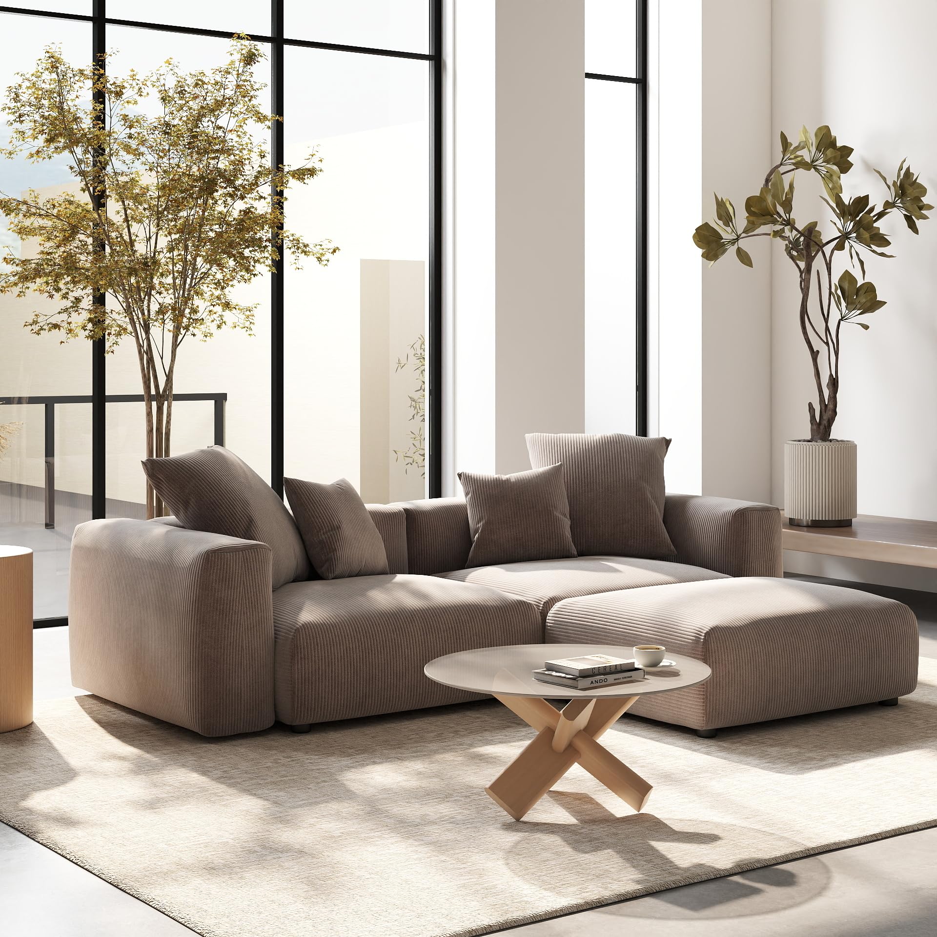 Amazon.com: Modular L-Shaped Sectional Sofa, 102.36