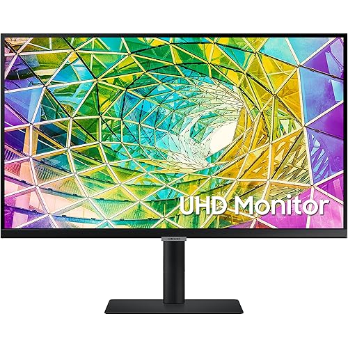 SAMSUNG S80A Series 27-Inch 4K UHD (3840x2160) Computer Monitor, HDMI, USB Hub, HDR10 (1 Billion Colors), Height Adjustable Stand, TUV-Certified Intelligent Eye Care (LS27A804NMNXGO)