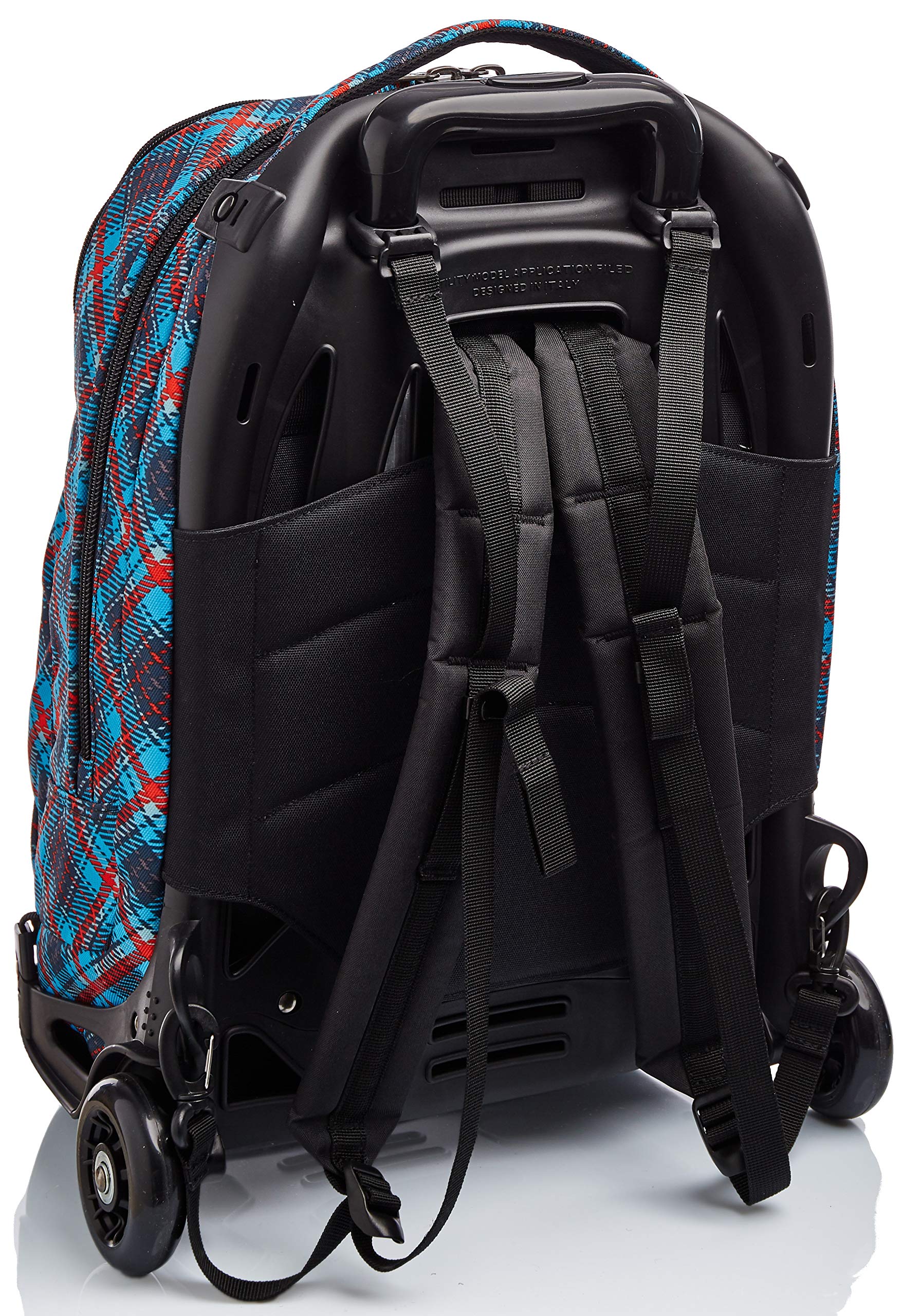 Invicta Trolley Scuola Sganciabile, Blu, 3 in 1, Triplo Uso, Zaino con Carrello Sganciabile, con Tasca con Organizer, Zaini e Trolley, Scuola, Bambini e Ragazzi